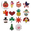 Natural MDF Board Door Hanging Decoration for Front Door Decoration HJEW-SZ0001-04-2