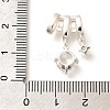 Brass Micro Pave Cubic Zirconia Pendants KK-C085-12S-3