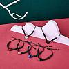 Synthetic Cherry Quartz Glass Donut Braided Bead Bracelet BJEW-SW00047-07-2