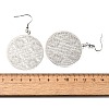 304 Stainless Steel Dangle Earrings EJEW-R015-01P-02-5