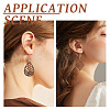 DIY Geometry Drop Earring Making Kit DIY-TA0003-79-7