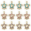 16Pcs Alloy Rhinestone Connector Charms ALRI-TA0001-38-1