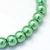 Baking Paint Pearlized Glass Pearl Round Bead Strands HY-Q003-10mm-69-2
