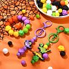 Halloween Theme 100Pcs 18 Styles Silicone Beads SIL-CJ0002-36-6