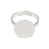 Brass Pad Ring Bases KK-EC022-14mm-S-RS-1