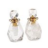 Natural Mixed Gemstone Perfume Bottle Pendants G-B149-02G-2