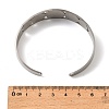 201 Stainless Steel Cuff Bangles for Women BJEW-F507-03P-3