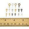 480Pcs 16 Styles Iron Screw Eye Pin Peg Bails IFIN-FS0001-62-5