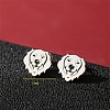 Non-Tarnish Stainless Steel Stud Earrings PW-WG88127-10-1