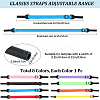 8Pcs 8 Colors Stretchy Nylon Sports Sunglass Straps AJEW-GF0010-53-2