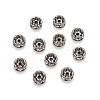 Brass Rhinestone Rondelle Space Beads RB-H035-22-2