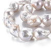 Natural Baroque Pearl Keshi Pearl Beads Strands PEAR-S019-05B-4