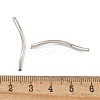 Brass Twist Tube Beads KK-B120-02D-P-3