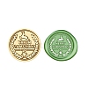 Merry Christmas Wax Seal Brass Stamp Head AJEW-Z031-04G-30-1