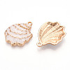 Rack Plating Alloy Enamel Pendant X-ENAM-Q449-12G-04-2
