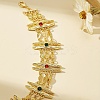 Vintage Alloy Micro Pave Cubic Zirconia Link Chain Bracelets for Women SQ3923-5
