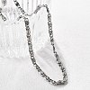 Tarnish Resistant 304 Stainless Steel Lumachina Chain Necklaces LS-NJEW-P226-08P-01-4