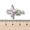 Brass Micro Pave Cubic Zirconia Fold Over Clasps KK-U059-10P-3