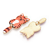 Alloy Enamel Pendants FIND-Q102-12G-2