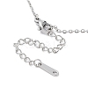 201 Stainless Steel Eye Pendant Necklace with Cable Chains NJEW-Q317-01P-4
