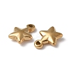 Ion Plating(IP) 304 Stainless Steel Charms STAS-C066-19G-2