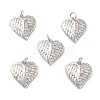 Brass Micro Pave Clear Cubic Zirconia Pendants KK-E068-VB167-3