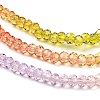 Transparent Painted Glass Beads Strands DGLA-A034-T1mm-A12-4