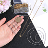 20Pcs 2 Colors Ion Plating(IP) 304 Stainless Steel Cable Chain Necklaces Set MAK-BBC0001-11C-3