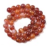 Natural Fire Crackle Agate Beads Strands X-G-G212-8mm-10-4