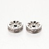 Brass Micro Pave Grade AAA Cubic Zirconia Beads ZIRC-O010-8mm-07P-NR-1