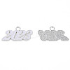 Alloy Enamel Pendants PALLOY-N160-85-S-3