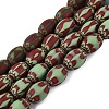 Handmade Millefiori Glass Barrel Beads LA-N002-06E-1