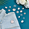 DIY Blank Dome 304 Stainless Steel Brooch Making Kit DIY-UN0056-16-2
