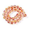 Transparent Glass Enamel Beads GLAA-B021-03-2