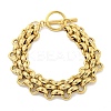 304 Stainless Steel Link Chain Bracelets BJEW-P315-01B-G-1