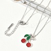 Brass Enamel Pendant Necklaces SA-CBA7E55-01P-2