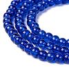 20 Colors Spray Painted Crackle Glass Beads Strands CCG-X0012-01-4mm-3