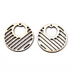 Undyed Natural Poplar Wood Pendants WOOD-TAC0002-57-2