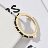 Brass Micro Pave Cubic Zirconia Finger Rings for Women RJEW-H256-10G-01-3