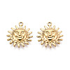 304 Stainless Steel Sun Pendants STAS-T069-28G-1