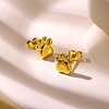 304 Stainless Steel Stud Earrings for Women LS-EJEW-Z092-01G-04-1