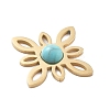 Synthetic Turquoise Pendants STAS-I327-14G-03-2