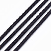 Braided Cowhide Leather Cord NWIR-N005-01G-4mm-4