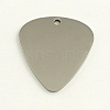 Tarnish Resistant 201 Stainless Steel Teardrop Stamping Blank Tag Pendants STAS-R064-07-1