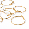 Brass Hoop Earrings EC108-1NFG-3