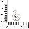 925 Sterling Silver Micro Pave Cubic Zirconia Pendants STER-D309-01G-S-3