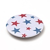 Independence Day Flat Round Tinplate Badge Pins JEWB-G021-01E-3