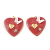 304 Stainless Steel Pendants STAS-C134-02G-1