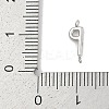 304 Stainless Steel Letter Connector Charms LS-STAS-M108-01P-16-3