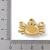 Synthetic Turquoise Sea Animal Pendants STAS-P408-10G-02-3